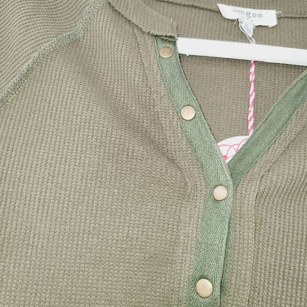 ‎Umgee Henley Thermal Top A1 - Picture 4 of 6